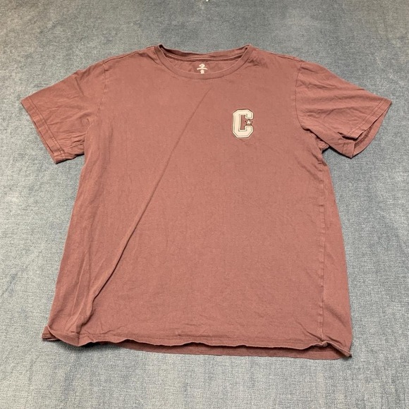 Converse Other - Converse T-Shirt Mens Large Coral Brown Cotton Logo Graphic Casual Outdoor Tee